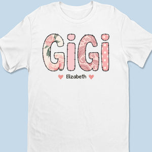 Made With Love And Grandkids - Family Personalized Custom Unisex T-shirt, Premium T-shirt, Hoodie - Mother's Day, Gift For Mom, Grandma