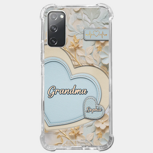 Tied Together By Love - Family Personalized Custom 3D Inflated Effect Printed Clear Phone Case - Mother's Day, Gift For Mom, Grandma