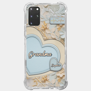 Tied Together By Love - Family Personalized Custom 3D Inflated Effect Printed Clear Phone Case - Mother's Day, Gift For Mom, Grandma