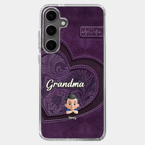 Always In Your Hug, Grandma - Family Personalized Custom Clear Phone Case - Mother's Day, Gift For Mom, Grandma