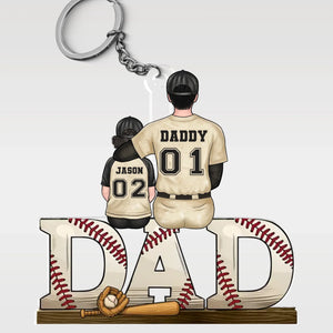 Game Day, Every Day - Family Personalized Custom Shaped Acrylic Keychain - Father's Day, Gift For Dad, Sport Lovers, Sport Players