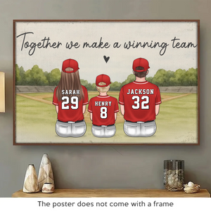 Daddy's Dream Team - Family Personalized Custom Horizontal Poster - Father's Day, Gift For Dad, Sport Lovers, Sport Players