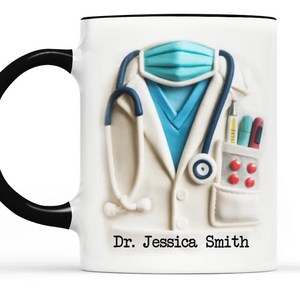 Behind Every Mask Is A Hero - Nurse Personalized Custom 3D Inflated Effect Printed Mug - Appreciation, Thank You Gift, Nurse Life, Doctor Life