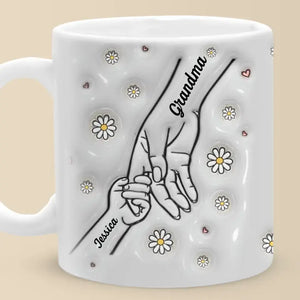 A Mother's Arms Are Made Of Tenderness - Family Personalized Custom 3D Inflated Effect Printed Mug - Mother's Day, Gift For Mom, Grandma