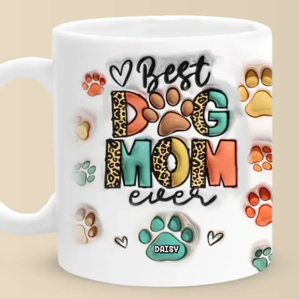 Love Is A Wet Nose And A Wagging Tail - Dog & Cat Personalized Custom 3D Inflated Effect Printed Mug - Gift For Pet Owners, Pet Lovers