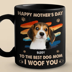 Custom Photo Mother Is The Sweetest Gift - Dog & Cat Personalized Custom Black Mug - Mother's Day, Gift For Pet Owners, Pet Lovers