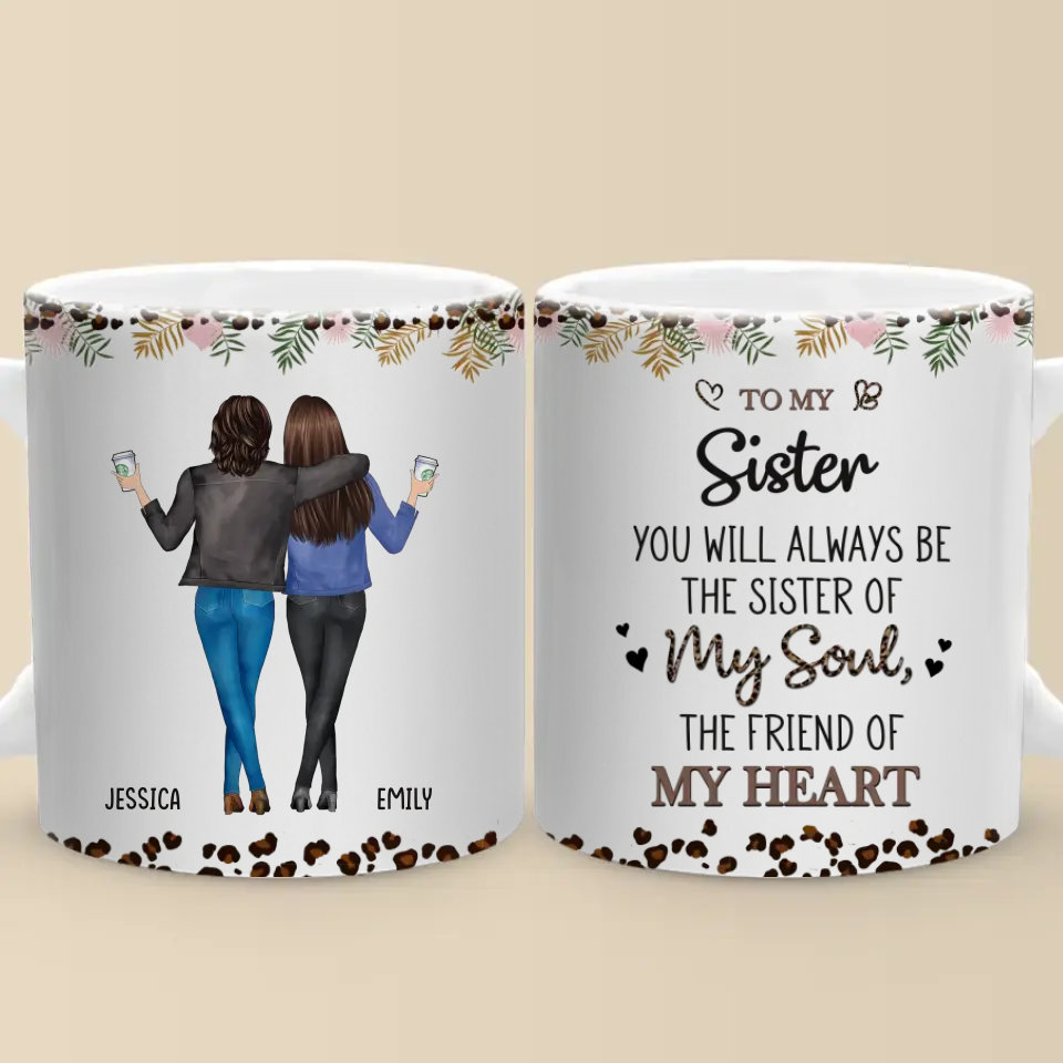 To My Bestie I Love You - Bestie Personalized Custom Mug - Gift For Best Friends, BFF, Sisters