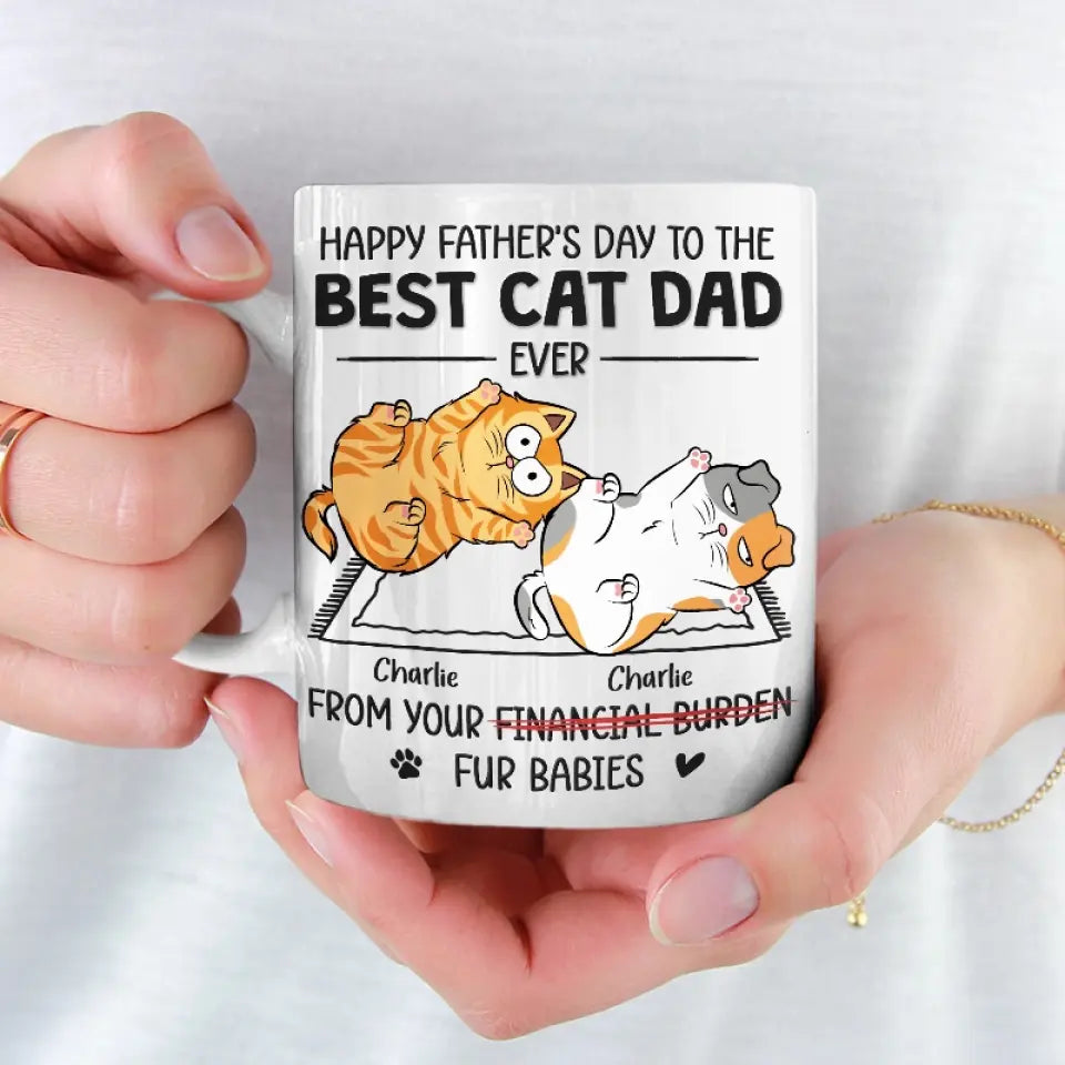 One Cat Just Leads To Another - Cat Personalized Custom Mug - Father's Day, Gift For Pet Owners, Pet Lovers