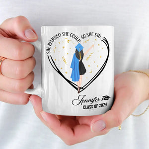 Your Education Has Prepared You For What Lies Ahead - Family Personalized Custom Mug - Graduation Gift For Family Members, Siblings, Brothers, Sisters