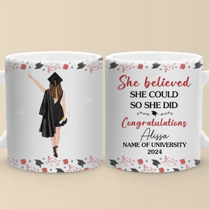 I Finally Graduated - Family Personalized Custom Mug - Graduation Gift For Family Members, Siblings, Brothers, Sisters