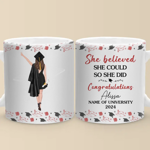 I Finally Graduated - Family Personalized Custom Mug - Graduation Gift For Family Members, Siblings, Brothers, Sisters