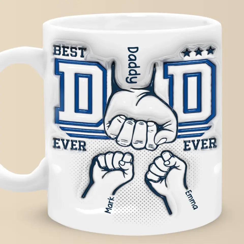 Our Bond Is Everlasting - Family Personalized Custom 3D Inflated Effect Printed Mug - Father's Day, Gift For Dad, Grandpa