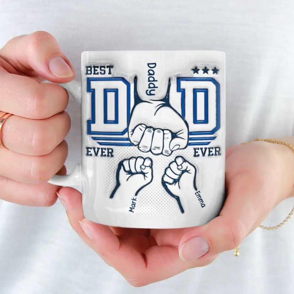 Our Bond Is Everlasting - Family Personalized Custom 3D Inflated Effect Printed Mug - Father's Day, Gift For Dad, Grandpa
