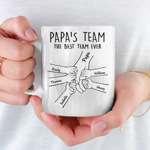 Happy Father's Day To The Best Dad Ever - Family Personalized Custom Mug - Father's Day, Gift For Dad, Grandpa