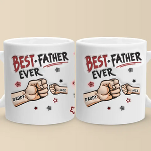 You’re Always The Best To Me - Family Personalized Custom 3D Inflated Effect Printed Mug - Father's Day, Gift For Dad, Grandpa