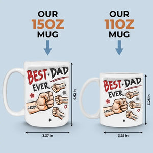 You’re Always The Best To Me - Family Personalized Custom 3D Inflated Effect Printed Mug - Father's Day, Gift For Dad, Grandpa