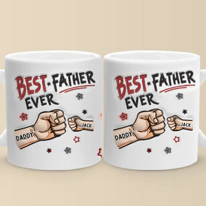 You’re Always The Best To Me - Family Personalized Custom 3D Inflated Effect Printed Mug - Father's Day, Gift For Dad, Grandpa