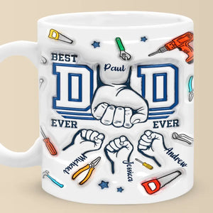 Fathers Just Have A Way Of Putting Everything Together - Family Personalized Custom 3D Inflated Effect Printed Mug - Father's Day, Gift For Dad, Grandpa