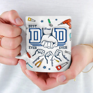 Fathers Just Have A Way Of Putting Everything Together - Family Personalized Custom 3D Inflated Effect Printed Mug - Father's Day, Gift For Dad, Grandpa