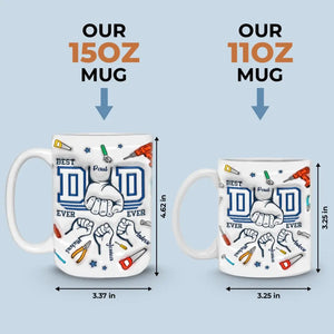 Fathers Just Have A Way Of Putting Everything Together - Family Personalized Custom 3D Inflated Effect Printed Mug - Father's Day, Gift For Dad, Grandpa