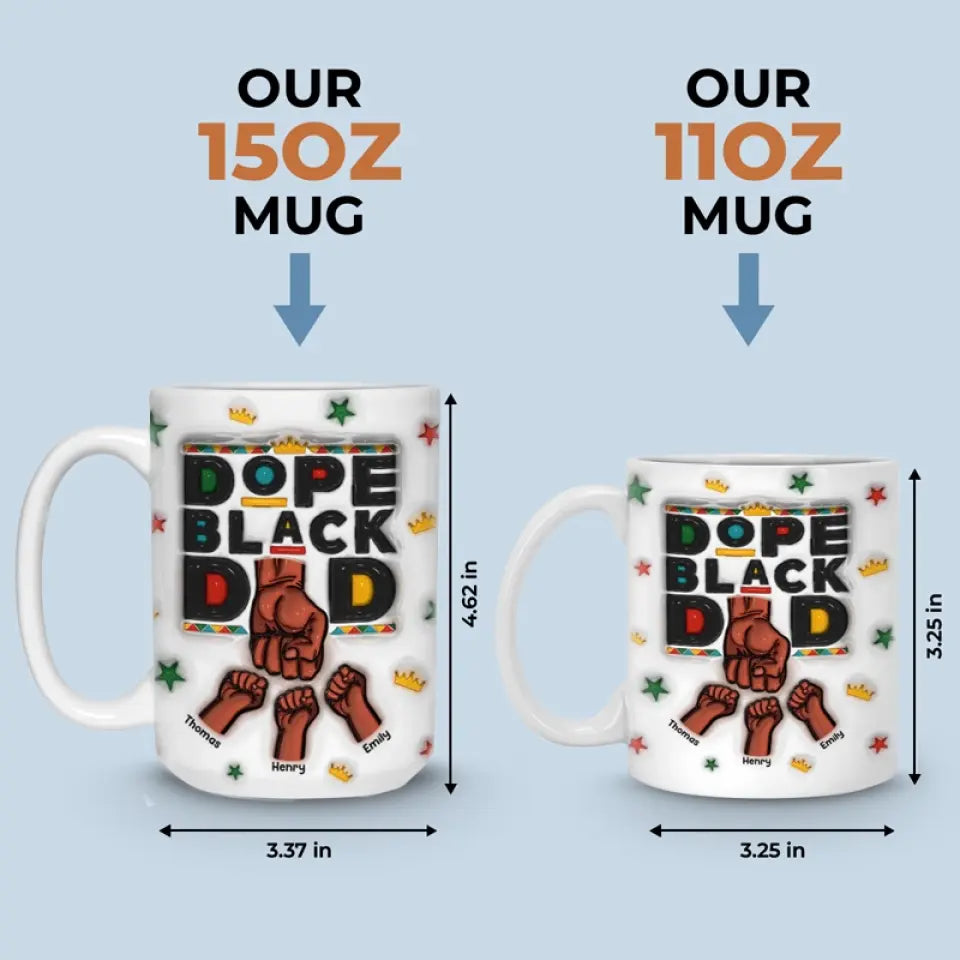 You Are The Best To Our Family - Family Personalized Custom 3D Inflated Effect Printed Mug - Father's Day, Gift For Dad, Grandpa