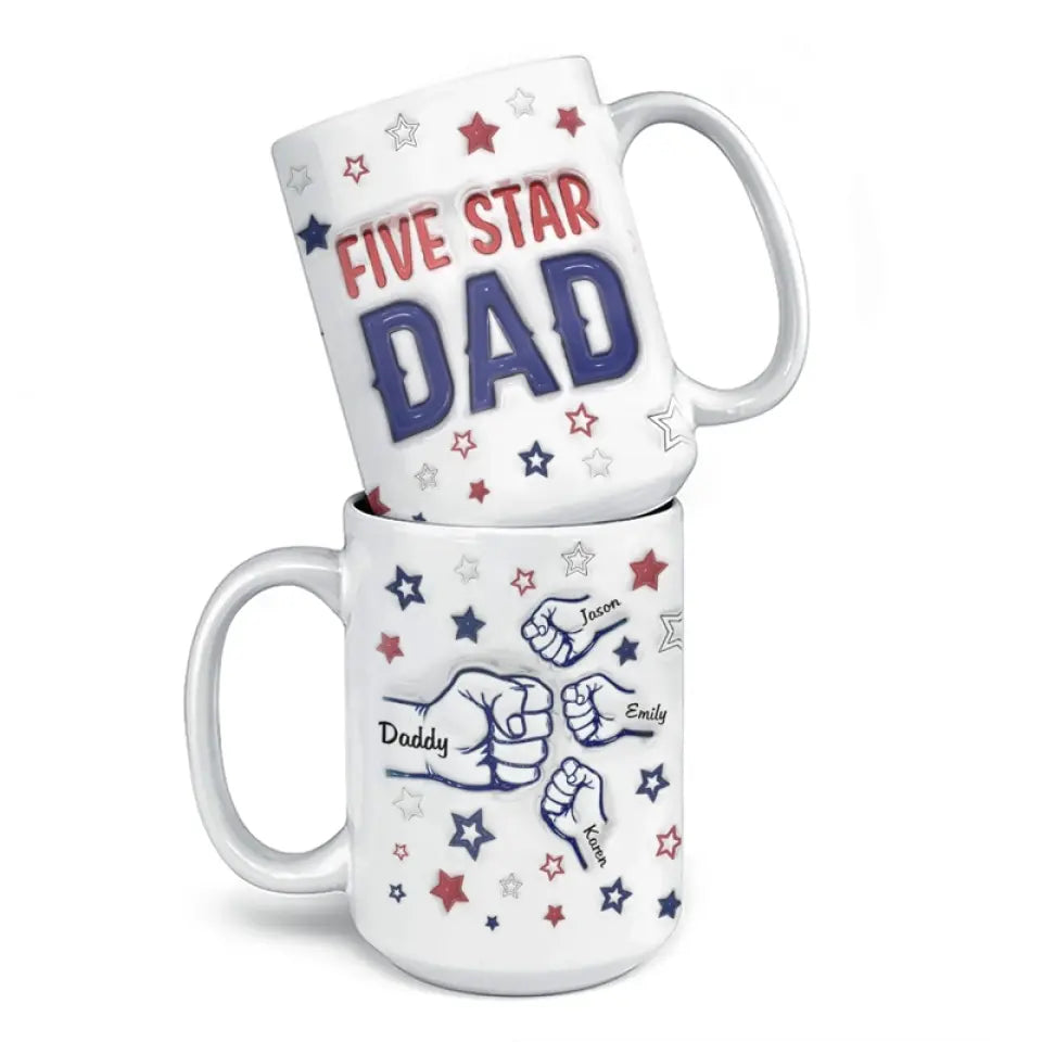 Being A Father Has Been The Pride Of My Life - Family Personalized Custom 3D Inflated Effect Printed Mug - Father's Day, Gift For Dad, Grandpa