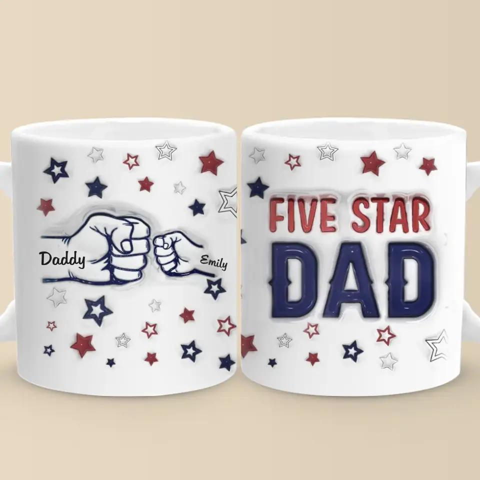 Being A Father Has Been The Pride Of My Life - Family Personalized Custom 3D Inflated Effect Printed Mug - Father's Day, Gift For Dad, Grandpa