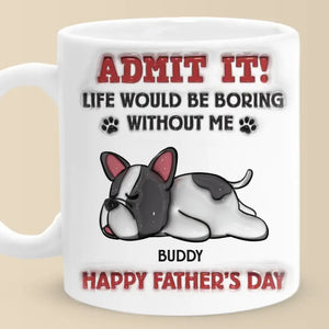 Cheers To The World’s Best Dog Dad - Dog Personalized Custom 3D Inflated Effect Printed Mug - Gift For Pet Owners, Pet Lovers