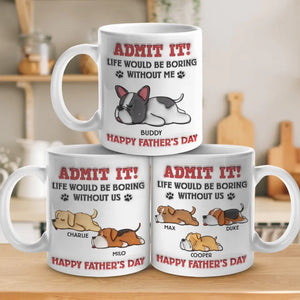 Cheers To The World’s Best Dog Dad - Dog Personalized Custom 3D Inflated Effect Printed Mug - Gift For Pet Owners, Pet Lovers