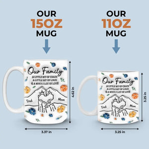 Always, Forever And No Matter What - Family Personalized Custom 3D Inflated Effect Printed Mug - Gift For Family Members