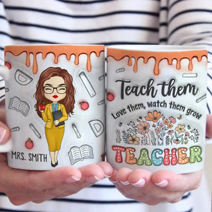 Teaching Is My Superpower - Teacher Personalized Custom 3D Inflated Effect Printed Mug - Gift For Teacher