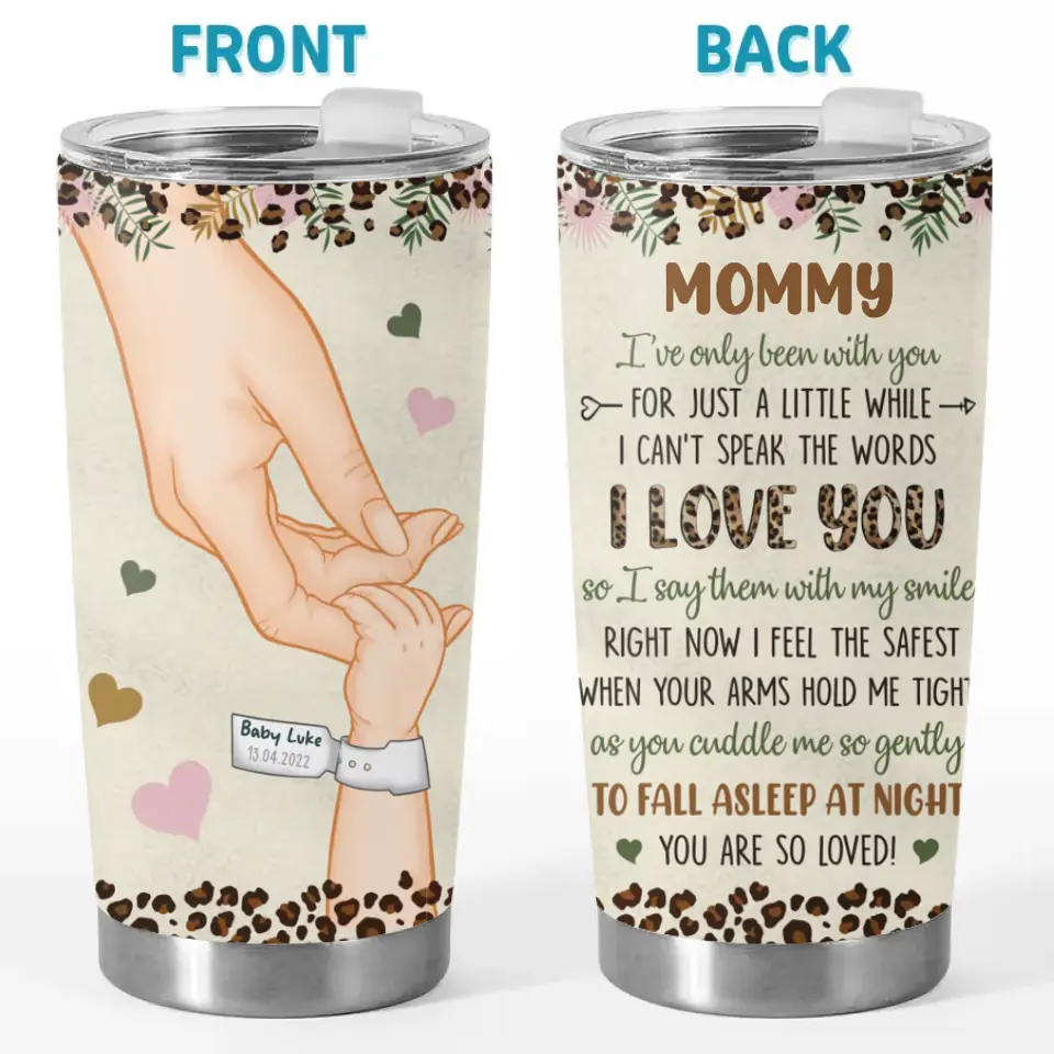 My Mother Is My First Friend And My Forever Friend - Family Personalized Custom Tumbler - Mother's Day, Baby Shower Gift, Gift For First Mom