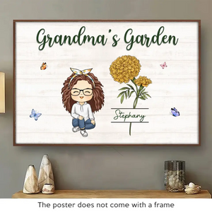 A Grandmother's Love Is Forever And Always - Family Personalized Custom Horizontal Poster - Gift For Grandma