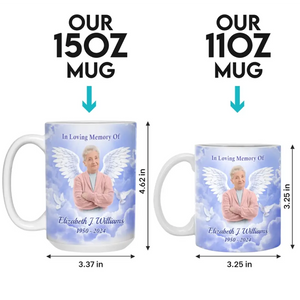 Custom Photo Not A Day Goes By That You Are Not Missed - Memorial Personalized Custom Mug - Sympathy Gift For Family Members