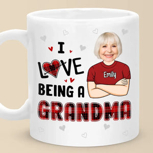 Custom Photo I Love Being A Gigi - Family Personalized Custom Mug - Gift For Mom, Grandma