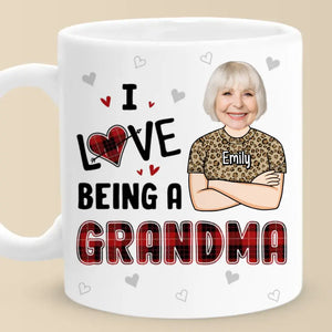 Custom Photo I Love Being A Gigi - Family Personalized Custom Mug - Gift For Mom, Grandma