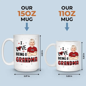 Custom Photo I Love Being A Gigi - Family Personalized Custom Mug - Gift For Mom, Grandma