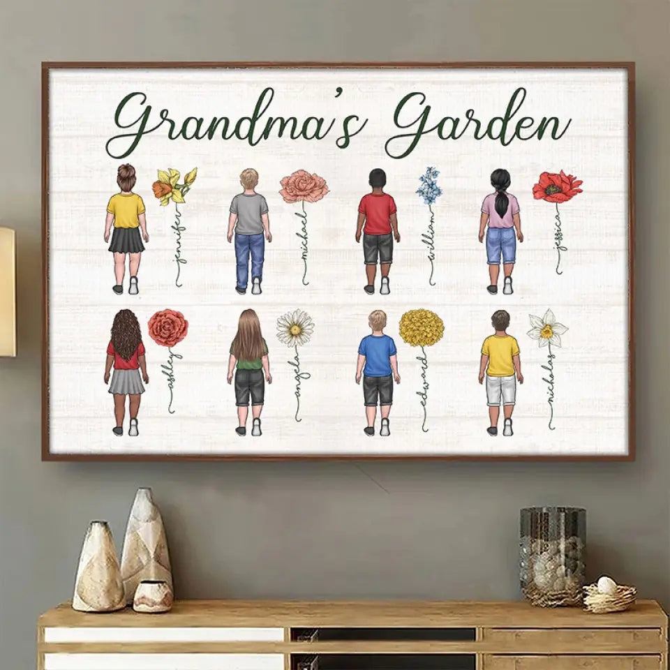 I'll Be There For You - Family Personalized Custom Horizontal Poster - Gift For Grandma