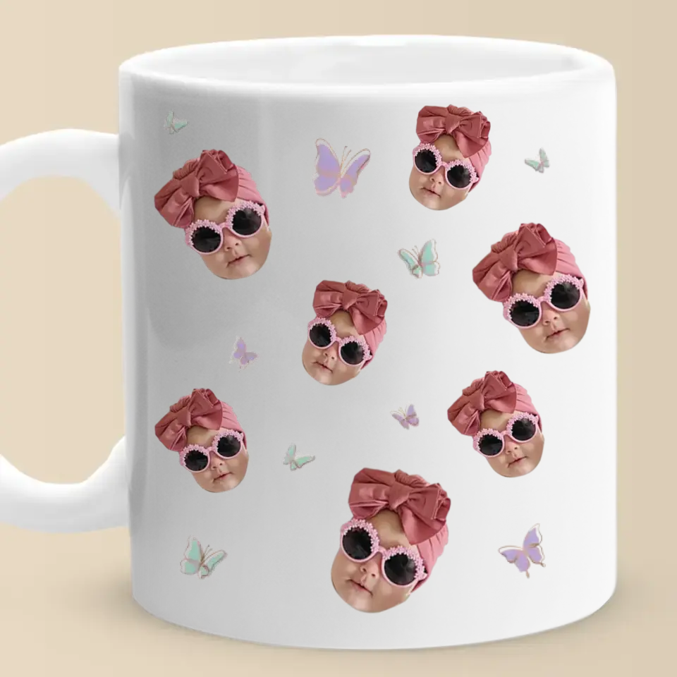 Custom Photo You Are The Heart Of The Family - Family Personalized Custom Mug - Gift For Mom, Grandma