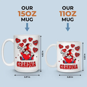 My Favorite People Call Me Grandma - Family Personalized Custom 3D Inflated Effect Printed Mug - Gift For Grandma