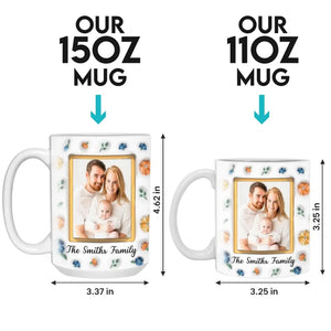 Custom Photo Family Where Love Never Ends - Family Personalized Custom 3D Inflated Effect Printed Mug - Gift For Family Members