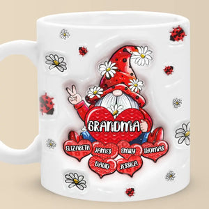 Keep You In My Heart - Family Personalized Custom 3D Inflated Effect Printed Mug - Gift For Mom, Grandma