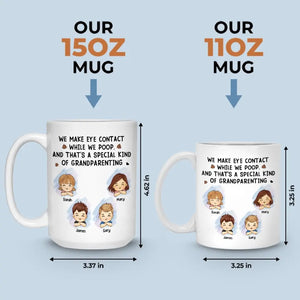 True Love Is, Talking Through Eye Contact - Family Personalized Custom Mug - Gift For Family Members