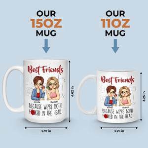 Happiness Looks Good On Us - Bestie Personalized Custom Mug - Gift For Best Friends, BFF, Sisters