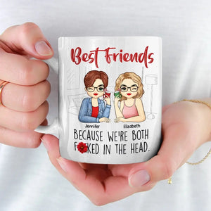 Happiness Looks Good On Us - Bestie Personalized Custom Mug - Gift For Best Friends, BFF, Sisters