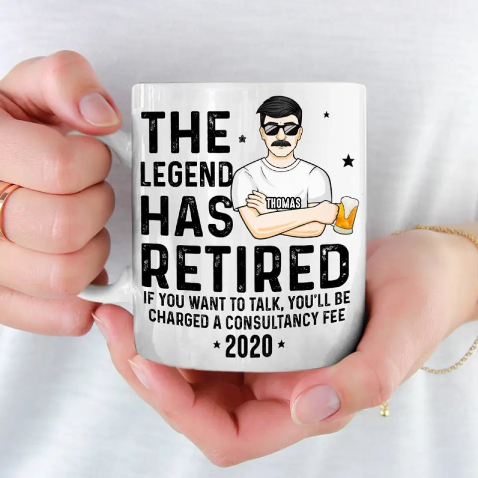 Retirement Is Wonderful - Personalized Custom Mug - Appreciation, Retirement Gift For Coworkers, Work Friends, Colleagues