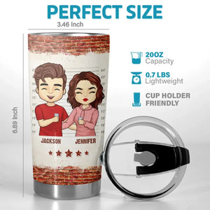 Siblings Are The Best Kind Of Friends - Family Personalized Custom Tumbler - Gift For Family Members, Siblings, Brothers, Sisters