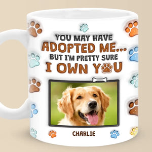 Custom Photo Dogs Never Bite Me, Just Humans - Dog & Cat Personalized Custom 3D Inflated Effect Printed Mug - Gift For Pet Owners, Pet Lovers