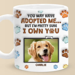 Custom Photo Dogs Never Bite Me, Just Humans - Dog & Cat Personalized Custom 3D Inflated Effect Printed Mug - Gift For Pet Owners, Pet Lovers