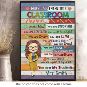 You Are My Students - Teacher Personalized Custom Vertical Poster - Gift For Teacher